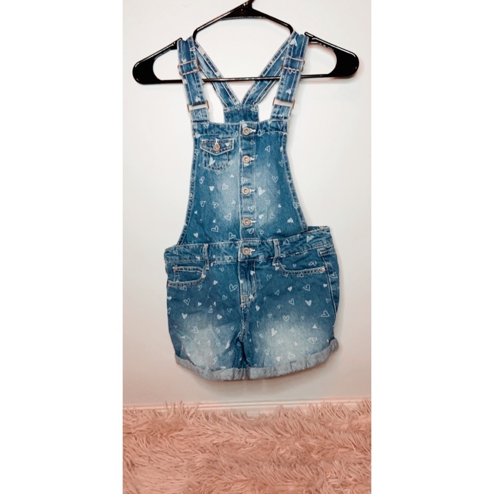 Kid’s Denim Overall Shorts